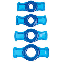 Titanmen Cock Ring Set Blue (Package Of 3)