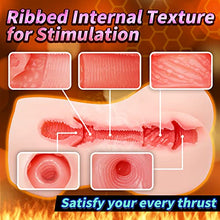 Load image into Gallery viewer, Automatic Male Masturbator Adult Toys 106? Heating Function Realistic Textured Pocket Vagina Pussy 1.9LB Weight Man Sex Toys with 7 Vibration Modes Adult Sex Toys &amp; Games Skin Color
