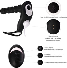 Load image into Gallery viewer, Thrust Anal Vibrator - Anal Sex Toy Remote Control Dual Motor Vibrating Butt Plug G-Spot Vibrator, Anal Plug Vibrator with 10 Vibration and Thrust Modes Prostate Massager
