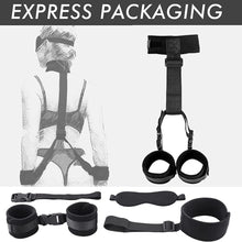 Load image into Gallery viewer, Door Sex Swing Sling for Couples Adult Six Harness Swivel Ropes Slings for Adult Bedroom Love Hanging Fetish Doorway Belt with Handles Games black003
