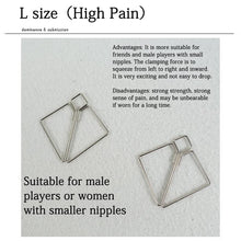 Load image into Gallery viewer, Adult Silver Invisible Nipple Pinches.Stimulator Bondage Adjustable Breast Clamps.Sex Pleasure Fetish BDSM Foreplay Flirting Clitoral Clamp Toy for Women Female Men Male Unisex (L)
