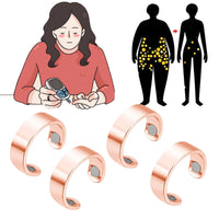 4PCS Health Go Blood Sugar Regulator Ring, HealthGo Blood Sugar Regulator Ring (Rose Gold)