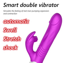 Load image into Gallery viewer, Rabbit Vibrator for Women Vaginal Health,G Spot Vibrator with Tongue Licking 10 Vibration Realistic Anal Vibrating Dildo for Women Clitoral Clit G Spot Stimulation,Heated Adult Sex Toys purple-00
