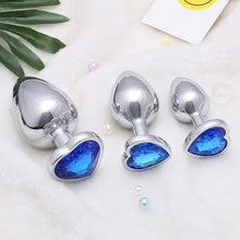 Load image into Gallery viewer, 2022 Newly Anal Sex Trainer 3PCS Silicone Jeweled Butt Plugs, Anal Sex Toys Kit for Starter Beginner Men Women Couples,Adult Anal Sex Toys with Different Sizes Circular (blue1)
