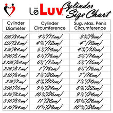 Load image into Gallery viewer, LeLuv Penis Vacuum Pump Ultima Handle Red Premium Ergonomic Grips &amp; Uncollapsable Slippery Hose Bundle with Soft TPR Seal - 12&quot; Length x 1.75&quot; Diameter Cylinder
