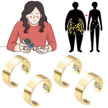 Load image into Gallery viewer, 4PCS Health Go Blood Sugar Regulator Ring, HealthGo Blood Sugar Regulator Ring (Gold)
