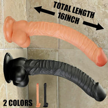 Load image into Gallery viewer, [Waller PAA] Huge Realistic Dildo Silicone Cock Sex-Toy Penis Suction-Cup Masturbator 16&quot; Big
