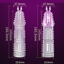 Load image into Gallery viewer, ser of 3 Dick Sleeve Crystal Dick Extender Extension Sleeve Dick Extension Cover Sleeve
