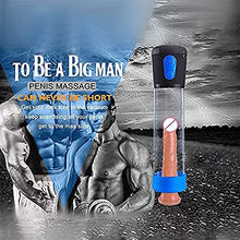 Load image into Gallery viewer, Men&#39;s Enlargement Pumps 8 Inch Wide Cock Ring Men&#39;s Penis Vibrator Penis Pump Tube Penis Extender Sleeve Male Penis Enlargement Pump Vacuum Sucking Sex Toy
