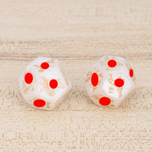 Load image into Gallery viewer, Holibanna Role Playing Dice Polyhedral Dice Swirls Dice Marble Dice 12 Positions Craps Pipe for Couples Lover Couples Dice
