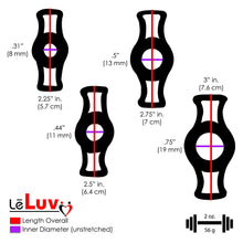 Load image into Gallery viewer, LeLuv Penis Vacuum Pump Ultima Handle Red Premium Ergonomic Grips &amp; Uncollapsable Slippery Hose Bundle with Gauge, 4 Constriction Rings | 9&quot; Length x 1.50&quot; Diameter Cylinder
