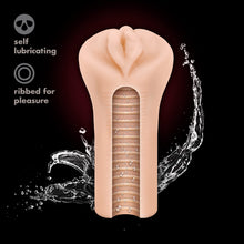 Load image into Gallery viewer, Blush M Elite - Soft and Wet Veronika - 6.5&quot; Masturbator Sex Toy - Incredible Lifelike &amp; Realistic Feel - Ribbed Interior, Open Ended Stroker, Self Lubricating - Single Speed Vibrating Bullet Included
