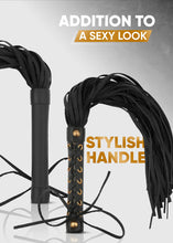 Load image into Gallery viewer, RIDIN 18&quot; Flogger Sex Whip - Adult Whip for Pleasure - Sex Whips for Spanking Adults - Sex Paddles for Spanking
